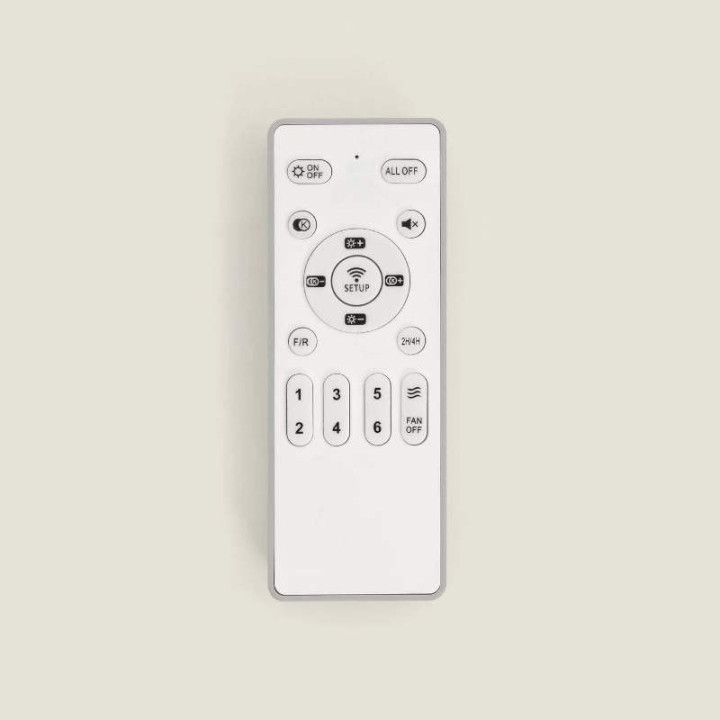 Ventilateur de Plafond Moderne Blanc avec Pales en Bois clair Éclairage et Moteur Silencieux