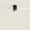 Ventilateur de Plafond Moderne Noir avec Pales Transparentes