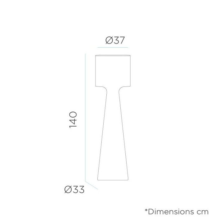 Lampadaire extérieur led - GRACE - b-w-p-distribution.com