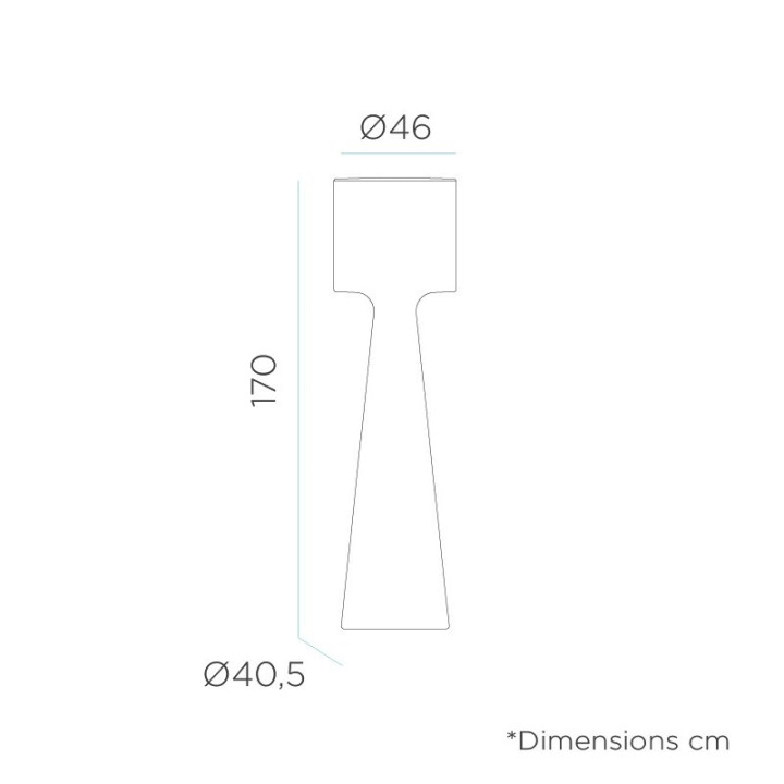 Lampadaire extérieur led - GRACE - b-w-p-distribution.com