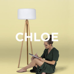 Luminaire design sur pieds en bois - CHLOÉ - Newgarden