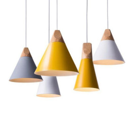 Luminaire suspensdu style nordique - WOOD - b-w-p-distribution.com