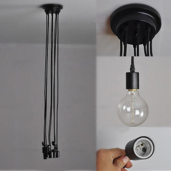 Luminaire Araignée Noir - ARACHNIDE - b-w-p-distribution.com