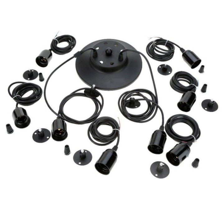 Luminaire Araignée Noir - ARACHNIDE - b-w-p-distribution.com