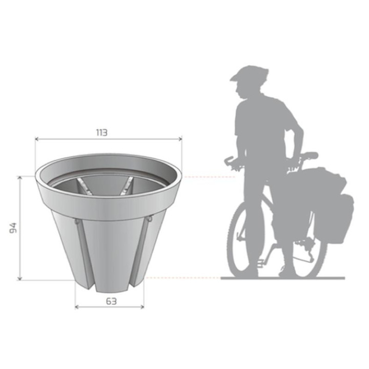 Pot de fleurs et Rangements pour Vélos - b-w-p-distribution.com