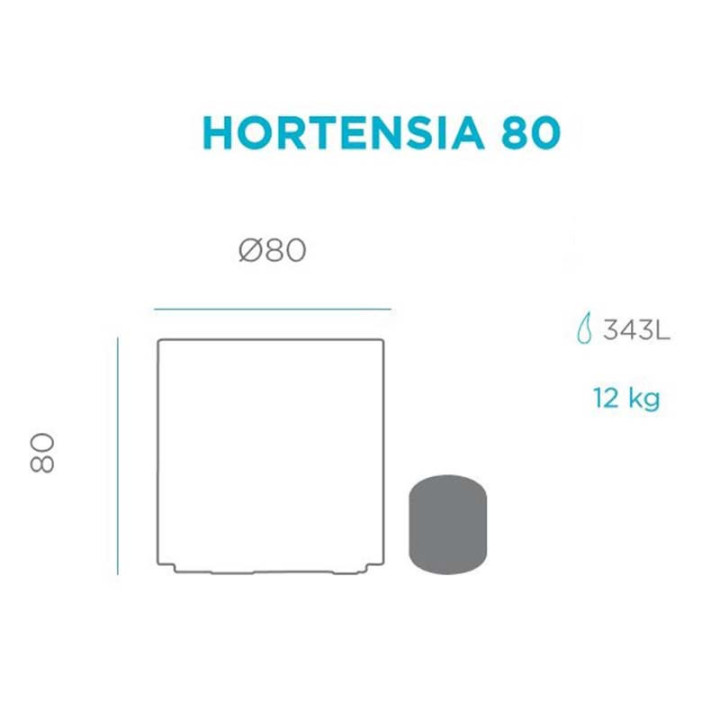 Pot de fleurs - HORTENSIA 80 - Newgarden