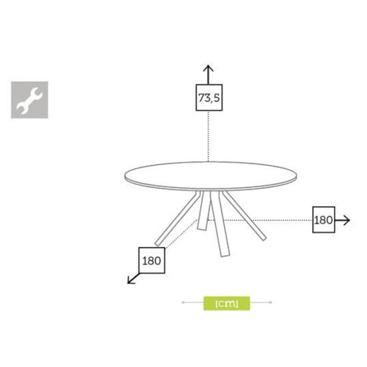 Table de jardin - CASTOR - lemobilierdejardin.fr