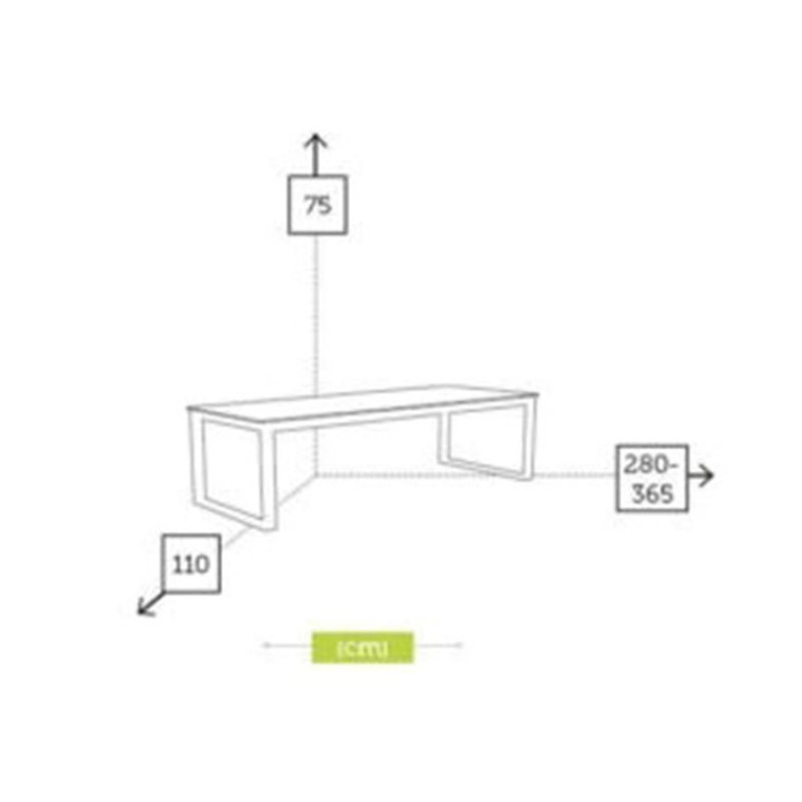 Table extensible - FERMO Ceram - b-w-p-distribution.com