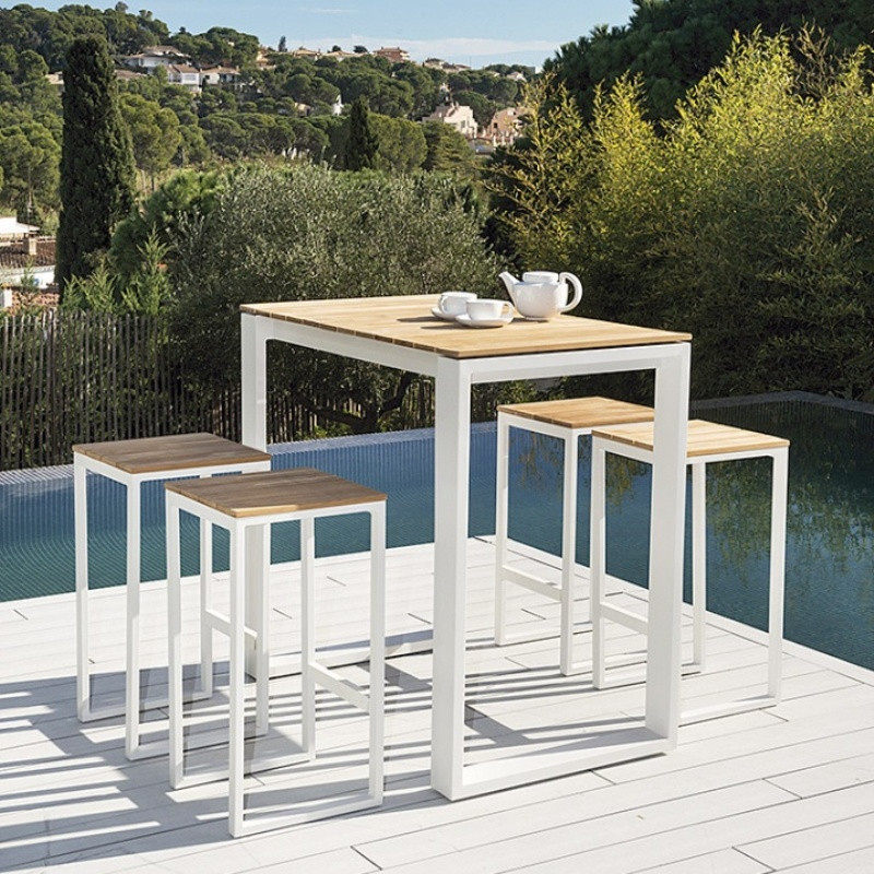 Ensemble table haute et tabourets de bar - FERMO - TRESI