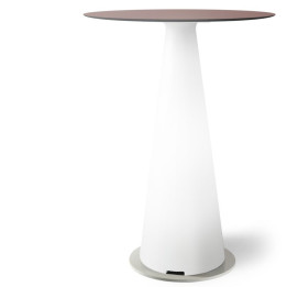 Mange debout lumineux avec plateau rond Ø80 - TIFFANY - LYXO