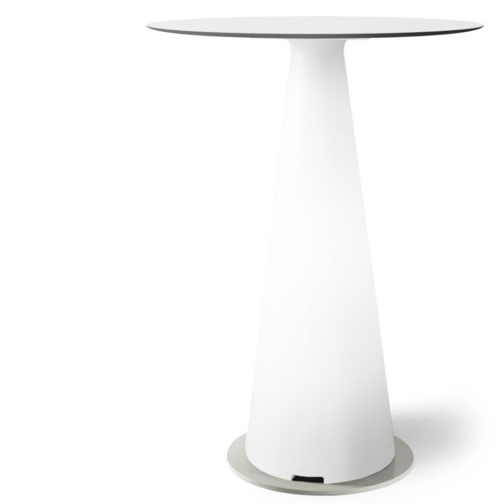 Mange debout lumineux avec plateau rond Ø80 - TIFFANY - LYXO