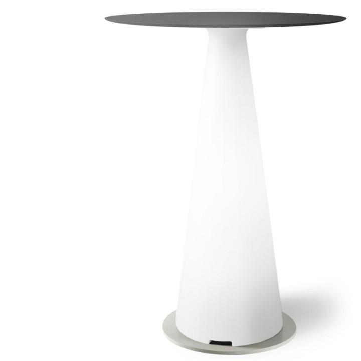 Mange debout lumineux avec plateau rond Ø80 - TIFFANY - LYXO