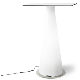 Mange debout lumineux avec plateau carré de 70 cm - TIFFANY